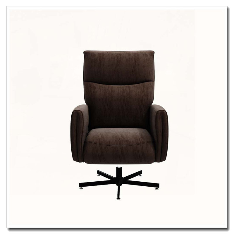 Fauteuil inclinable électrique pivotant, Brun