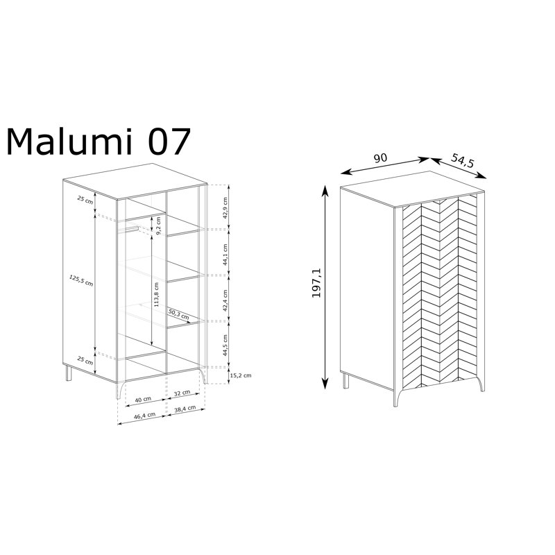 Wardrobe Malumi MM-7, Cashmere