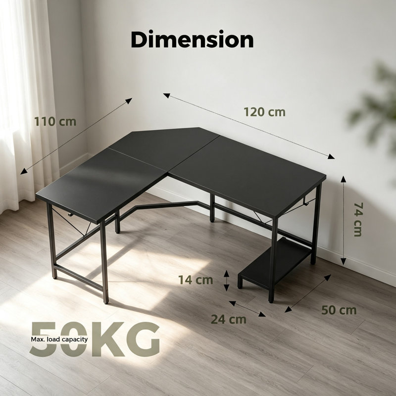 L-Shaped Computer Desk