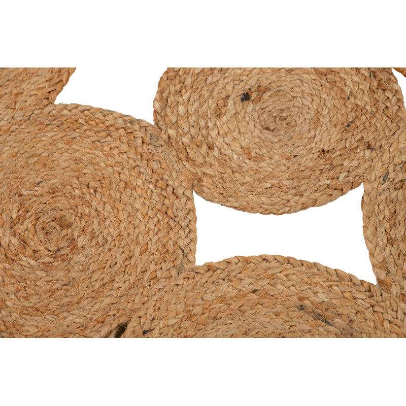 Round Solid Colour Hand Woven Area Rug, Round 220cm