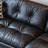 Black Genuine Leather Standard Sofa