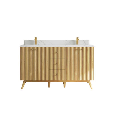 Ensemble de meuble-lavabo double 60 po Ladedra
