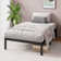 Barbieri Modern Metal Platform Bed Frame with Heavy Duty Steel Slat Support