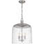 Bernan 3-Light Brushed Nickel Pendant Light-98691640