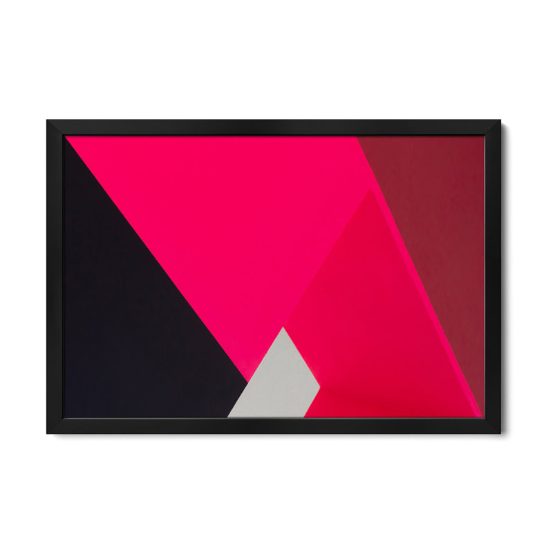 Diagonals, affiche encadrée de qualité supérieure par Greetje van Son, H 16 po x l 24 po