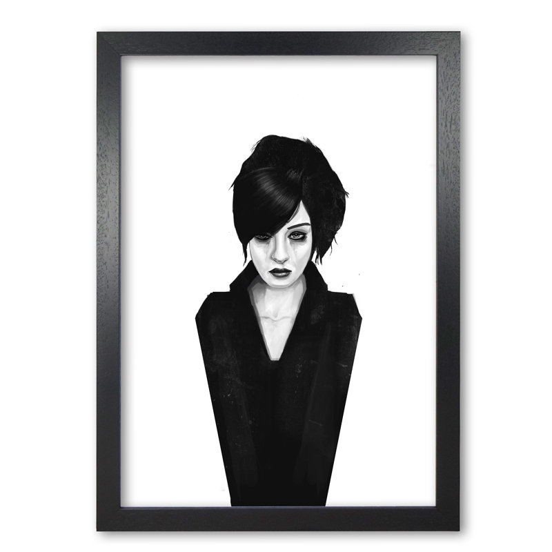 The Widow 1 Piece Wall Art, 29.7 cm H x 21 cm W x 5 cm D, Black Grain