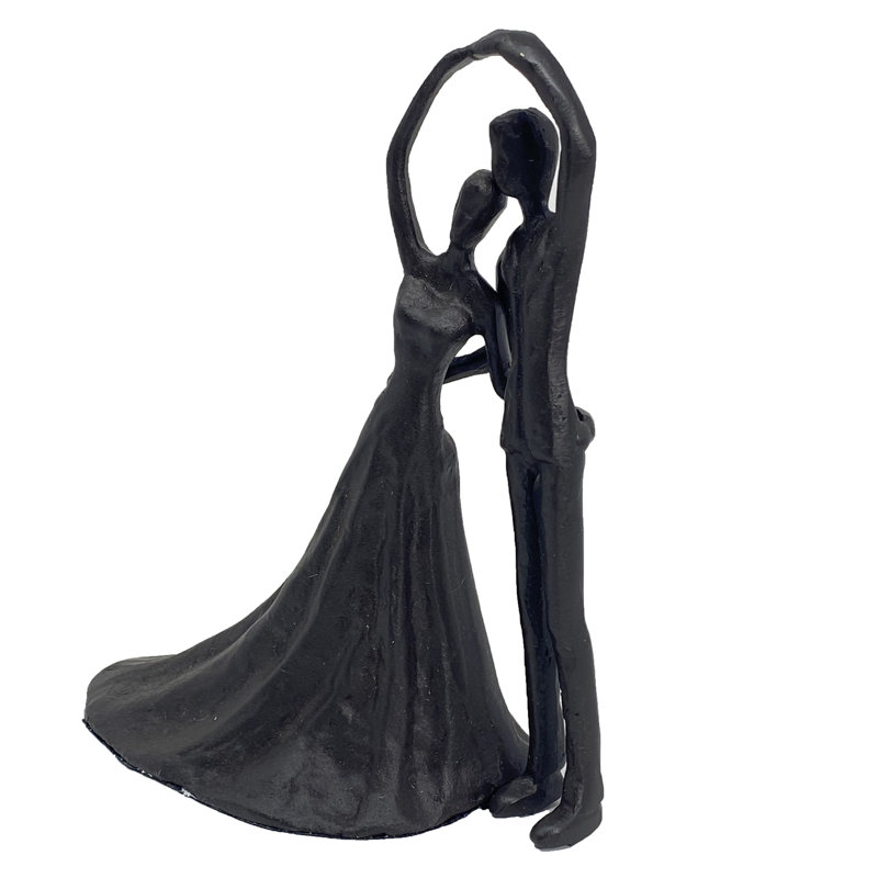 WEDDING DANCE Iron Figurine 19cm, Mocha