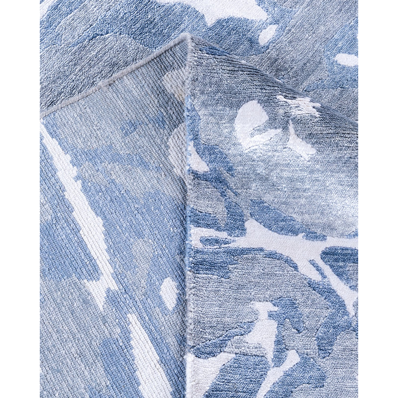 Overdyed One-of-a-Kind 8'2" x 9'10" Hand Knotted Area Rug