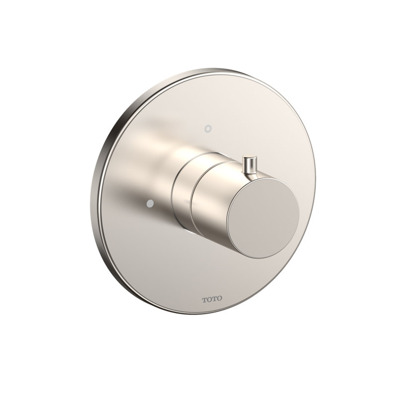 Garniture de douche à valve de contrôle de volume ronde TOTO®, nickel brossé, Nickel brossé