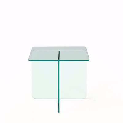 Tempered Clear Glass Sidetable