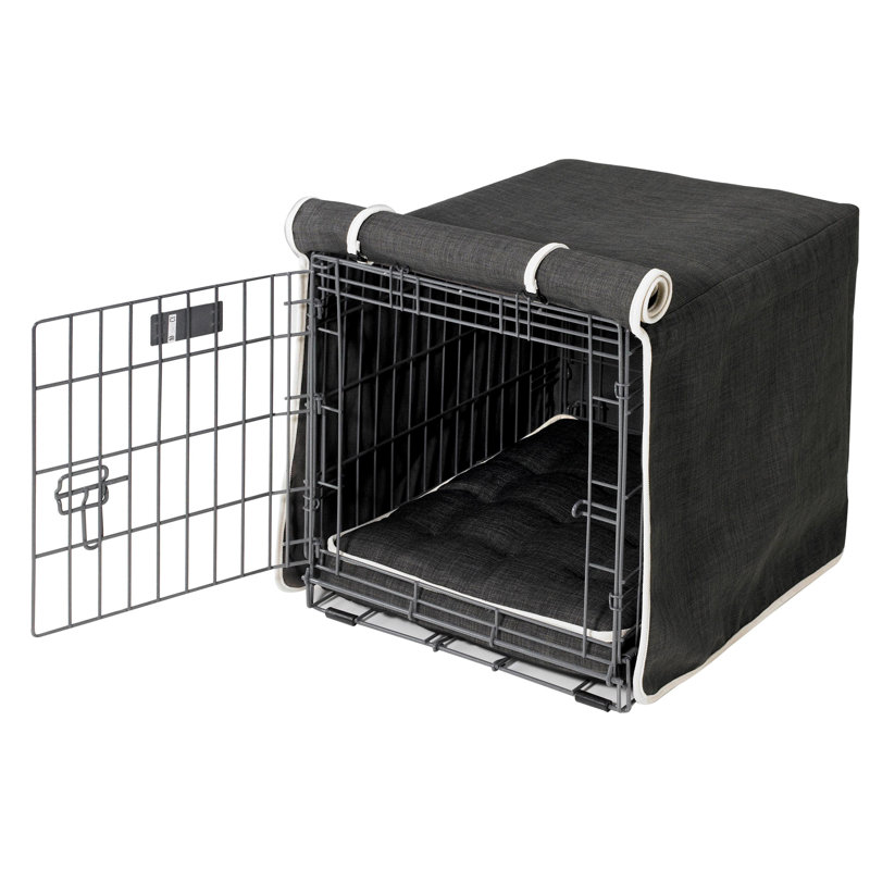Housse pour cage de chien, H 25 po x l 23 po x P 36 po, Noir