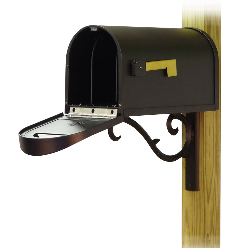 Classic Aluminum Post Mounted Mailbox