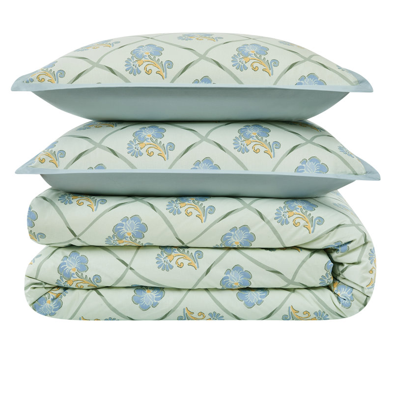 Ensemble de housse de couette Brooklyn Loom Olivia Floral, Housse de couette très grand et 2 très grandes t