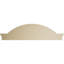 Arche en segment de 54 po x H 14-1 / 2 po x P 3 po avec fronton en uréthane Signature Flankers 4 rayons, brun clair apprêté-102752823