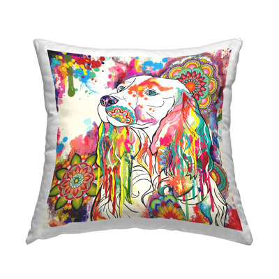 Housse de coussin carré en polyester / mélange de polyester et insert carré par Sangita Bachelet