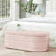 Banc de rangement moderne avec repose-pieds ovale-229672156