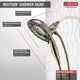 Universal Showering Components Fixed Shower Head with H2Okinetic Technology