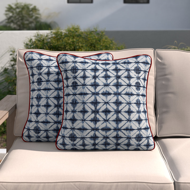 Sereno Outdoor Square Pillow Cover & Insert, 22" x 22"