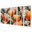 Ensemble de salon art floral jaune, rose, orange, orange, arbres IV-1902811335
