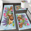 Ensemble de tapis pour salle de bain Spring Tulips and Bunnies, 4 pièces pour la toilette