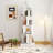 4 Tier Rotating Bookshelf, 360° Revolving Bookcase Rotating Stackable Shelves Floor-Standing Storage Display Rack Used In Bedrooms Living Rooms Study Office