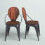 Chaise d'appoint en bois massif Cline