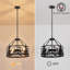 Lustre rustique de style campagnard avec un design d'ours et de cerf, luminaire suspendu de plafond réglable à 4 lumières pour la salle à manger, la cuisine, la cabane, le pavillon ou le vestibule