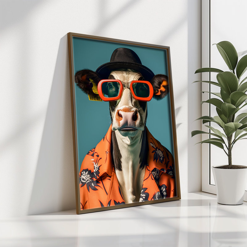 Elegant Decorative Framed MDF Painting, 13.8 x 18.5 x 0.1 inches | 100% MDF with 3 mm Thickness, 100% Pine Wood Frame | UV Printed Artwork for Stylish Home Decor, Perfect for Living Room or Office