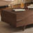 Simple walnut coffee table
