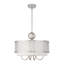 Lustre tambour 5 lumières à abat-jour Mance-2066007444