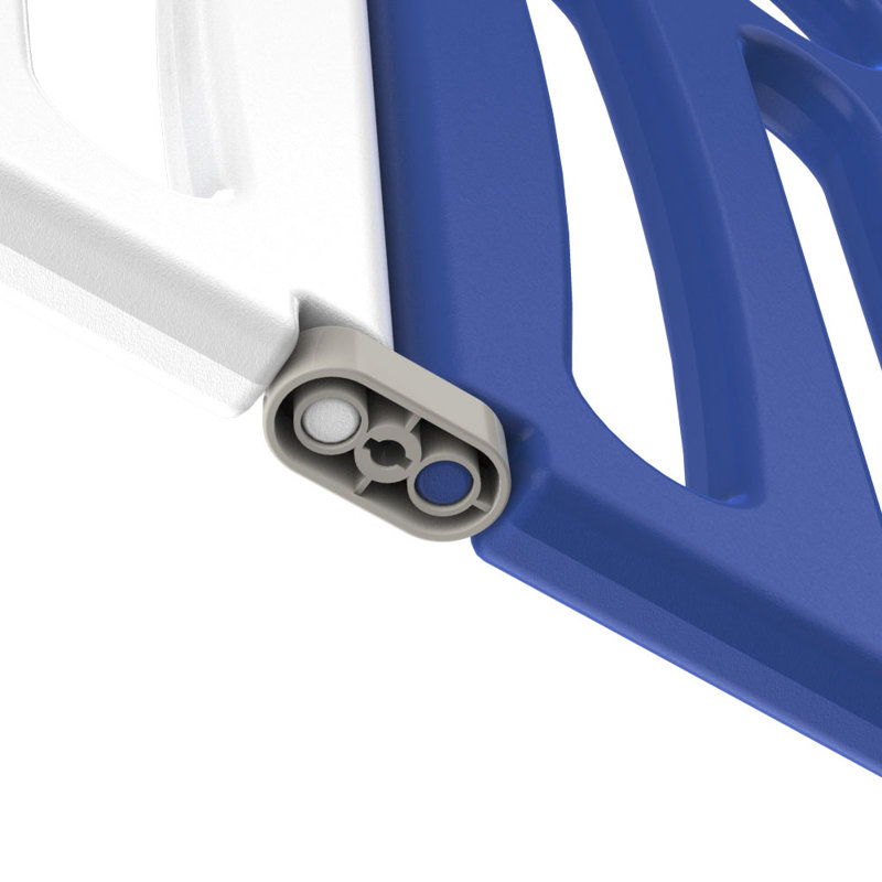 Planas Safety Gate, Blue/White, 63cm H x 143cm W x 106cm D