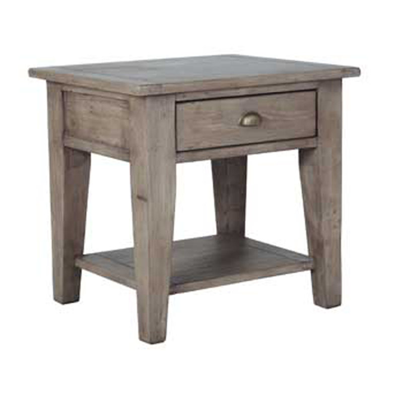 Table de bout avec rangement Zolotas, H 24,4 po x l 25,6 po x P 21,7 po