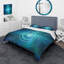 Ensemble de housse de couette Spiral Bright Fractal Geometric III - Microfibre polyester-66399163