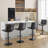 Swivel Upholstered Adjustable Height Counter Bar Stool with Backs for Kitchen Island-1601196331-1601196330