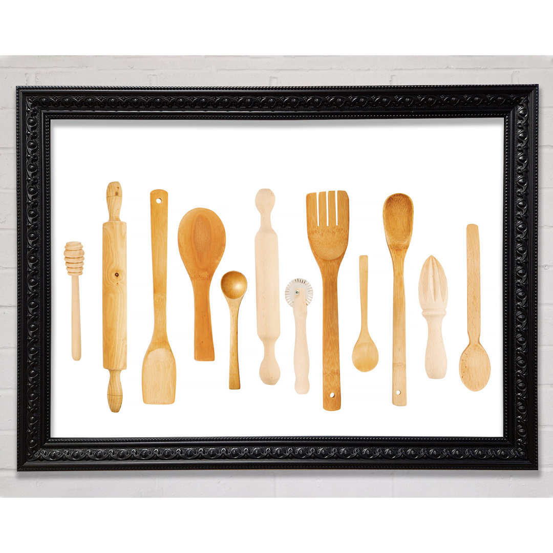 Gerahmtes Leinwandbild Utensils 12