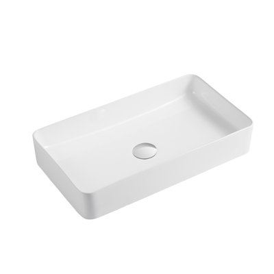 DAX 13.5'' Glossy White Bathroom Sink