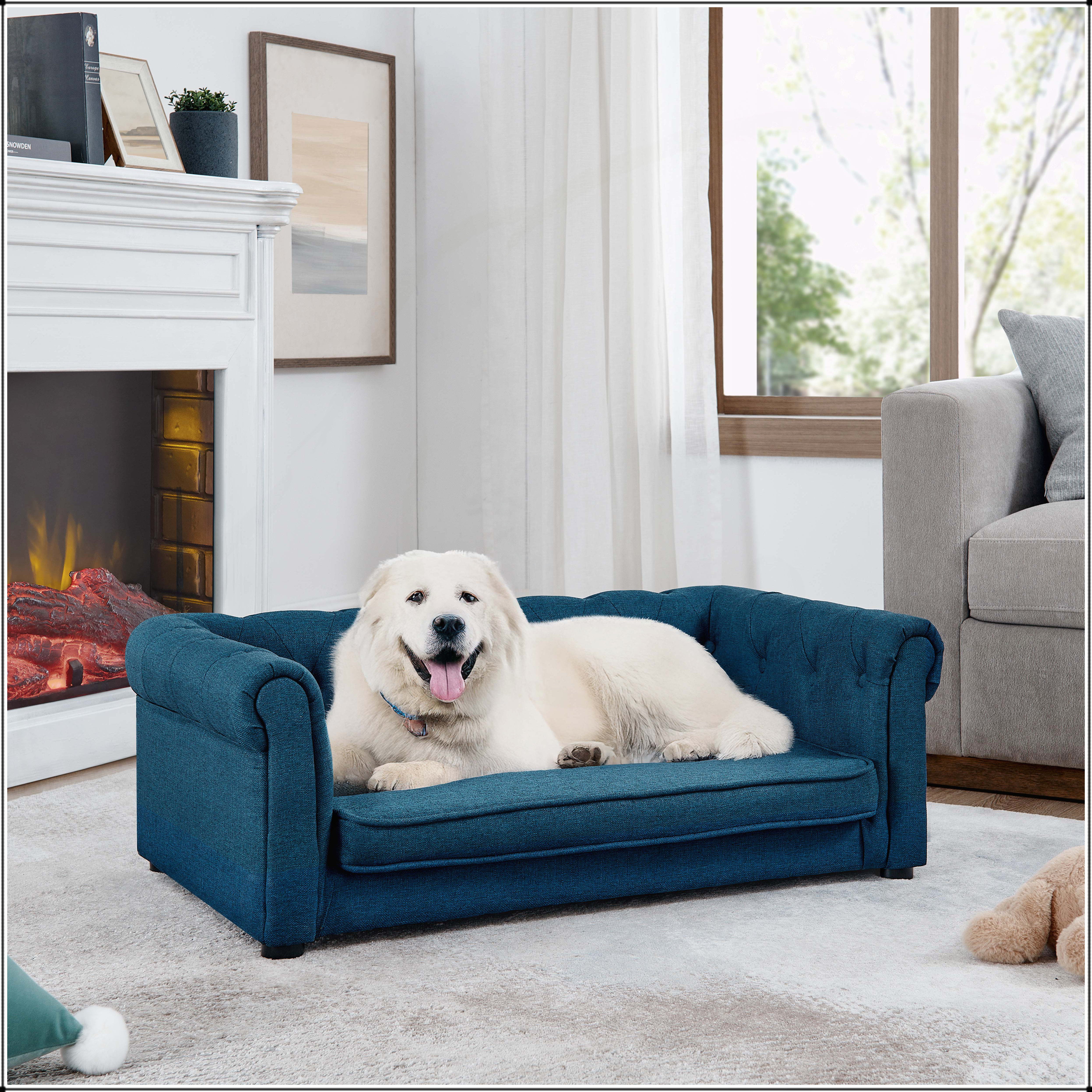Corrigan Studio® Elegant Rectangular Pet Bed for Small and Medium-Sized ...