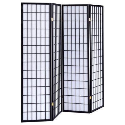 Sartre 4-Panel Room Divider Folding Shoji Screen