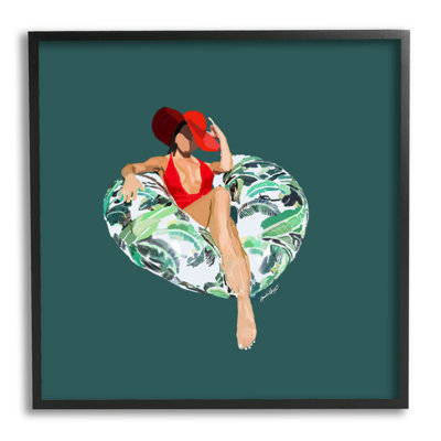 Femme stylisée, giclée d'art de piscine par Amelia Noyes