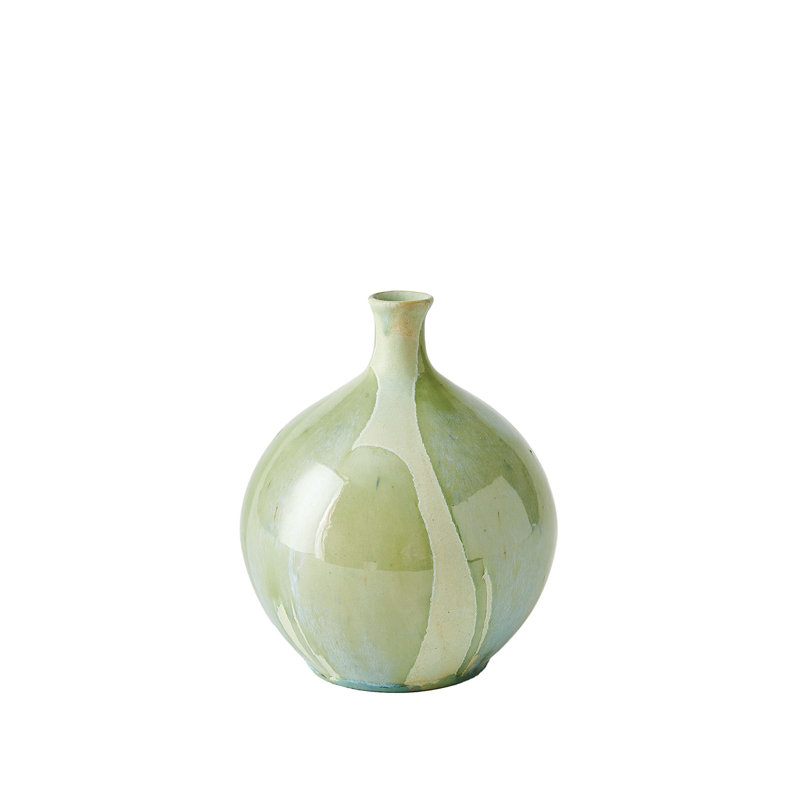 Bouteille décorative en grès, 17.11" H x 8" W x 8" D