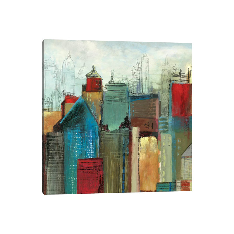 Sunlight City I 1 Piece Wrapped Canvas Painting, 66.04 cm H x 66.04 cm W x 1.91 cm D
