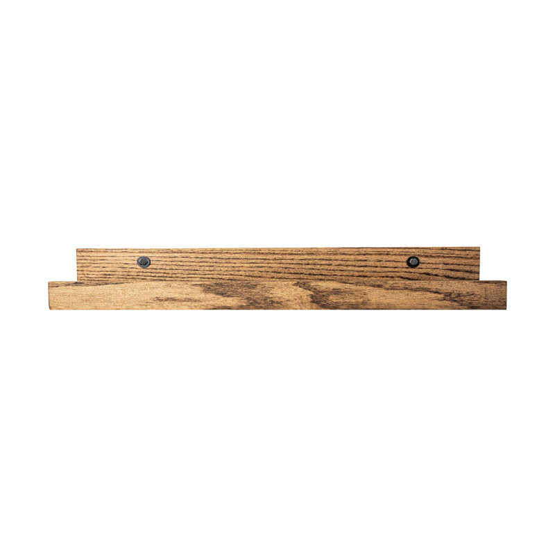 Grandes tablettes rayonnées en chêne massif Rayne, 30x6x5