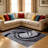 Black and Grey Abstract Swirl carpet-easy to clean, machine-washable, soft and comfortable; suitable for door mats, kitchens, living rooms, bedrooms, corridors, and laundry areas. Easy to clean, durable carpet for home decoration.-126300734