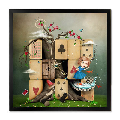 " Alice In Wonderland Cardhouse "