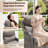 5 Piece Wicker Patio Furniture Set With 6" Thick Cushion - Outdoor Swivel Rocker Chairs Set With 3 Seat Sofa And Coffee Table, Patio Conversation Sets Proch Furniture For Balcony Deck-1858553613-1858553609