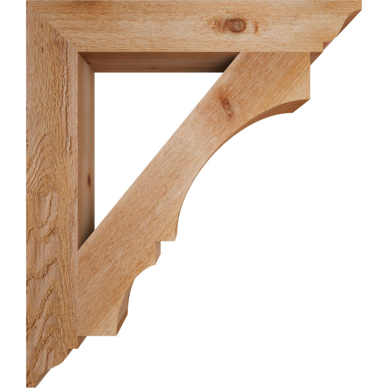 Support de sciage grossier traditionnel de l 4 po x P 26 po x H 30 po, cèdre rouge de l'Ouest, Cèdre rouge de l'Ouest brut
