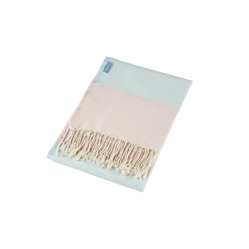 Rimmer Beach Towel, Pink/Light Blue