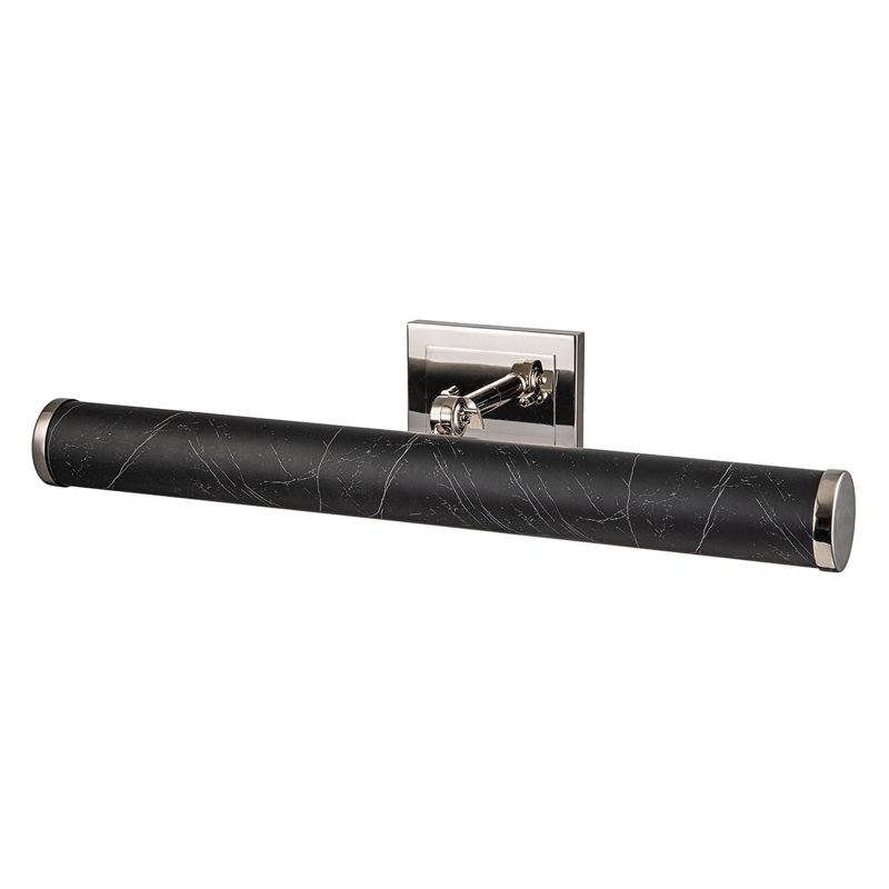 Coates Dimmable LED Wall Mounted Picture Light, Polished Nickel/Satin Black