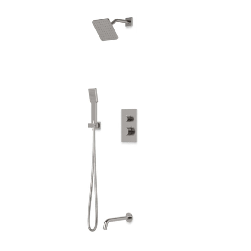 Complete Shower System, Brushed Nickel