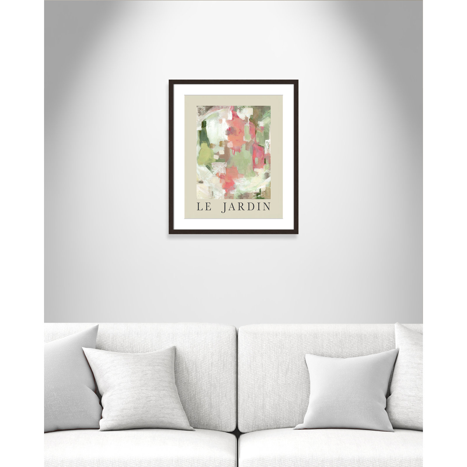Botanical Poster Collection " Le Jardin " by Carol Robinson, Yes, 25.5" H x 21.5" W x 1.25" D, Walnut Single Picture Frame
